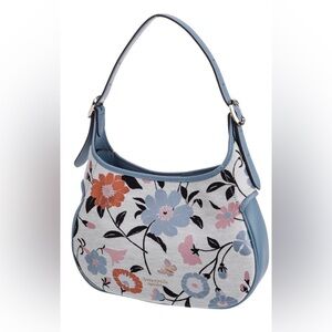 Kate Spade Floral Blue Purse
